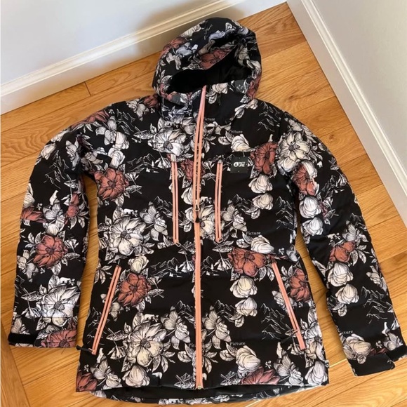 Women's Floral Ski Jacket - Picture 1 of 3